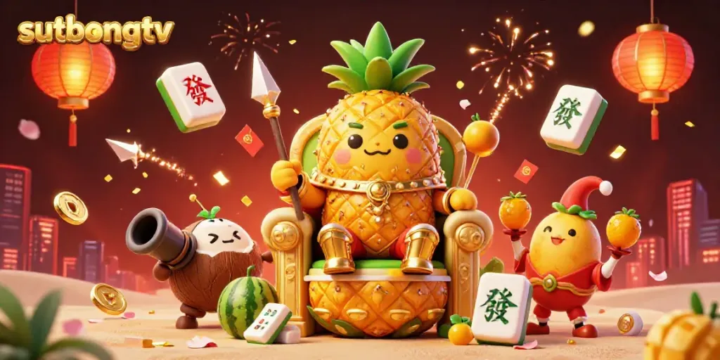 Experience live sports action with sutbongtv surrounded by vibrant casino elements, enhancing the gaming thrill.