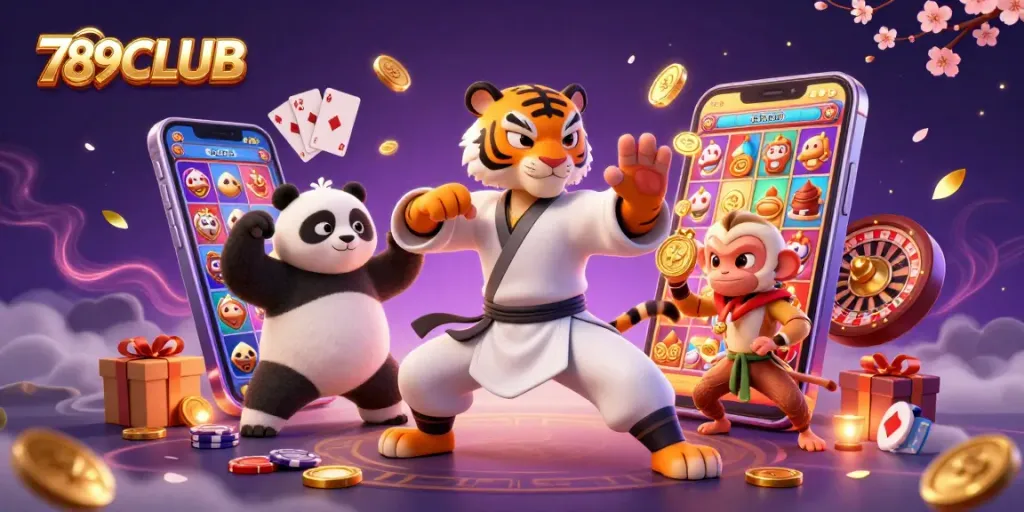 Experience thrilling games at 789CLUB with kung fu characters and dynamic slot action!