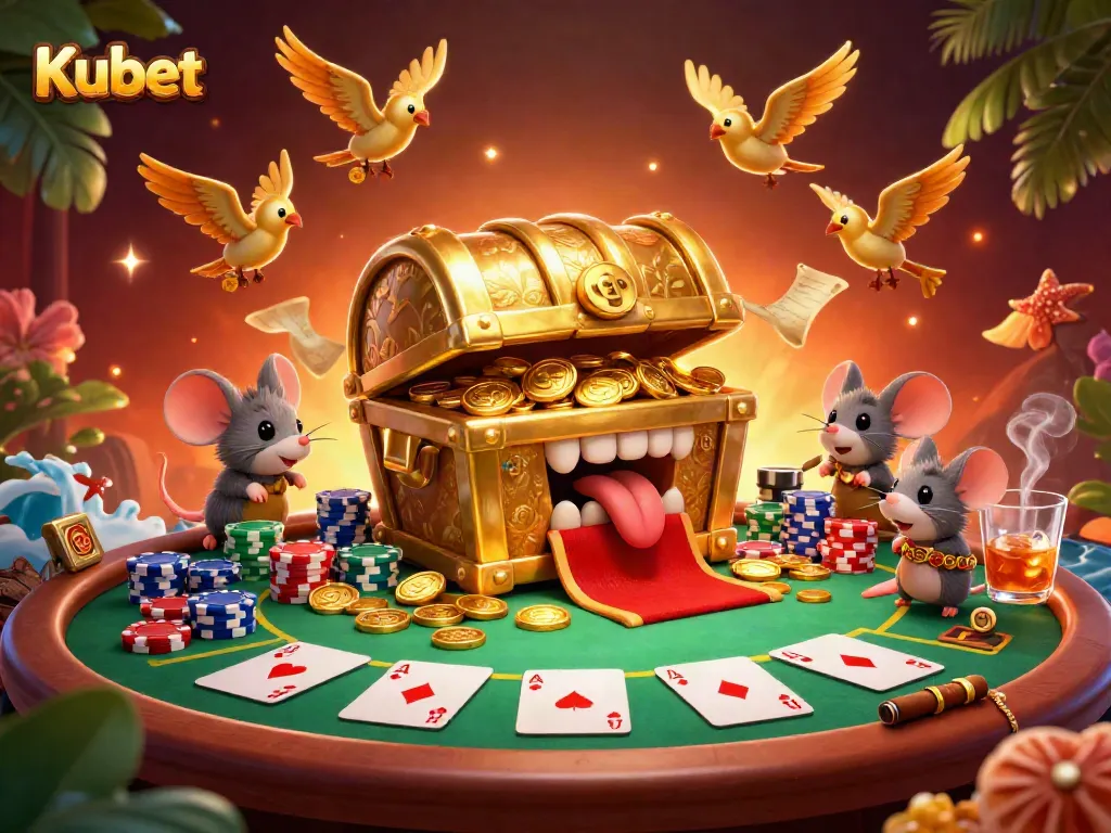 Experience thrilling moments with Kubet as adventurer mice discover riches along with poker elements.