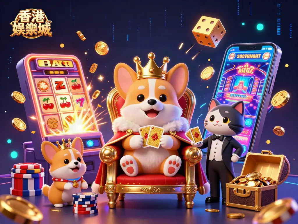 Experience thrilling action at 香港娛樂城 with a royal corgi, cat butler, and jackpot explosions.