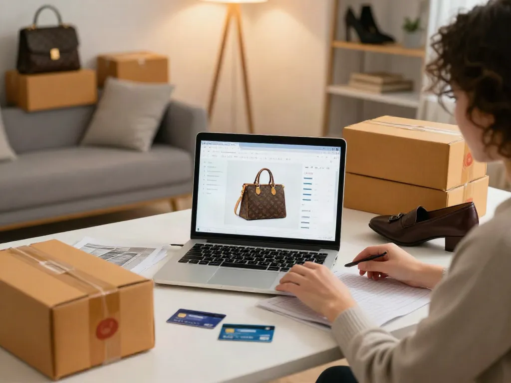 Prime reps online shopping scene featuring luxury products and buyer's guide.