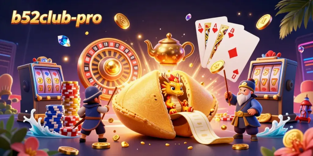 Win big with b52club-pro at this dazzling online casino adventure scene!