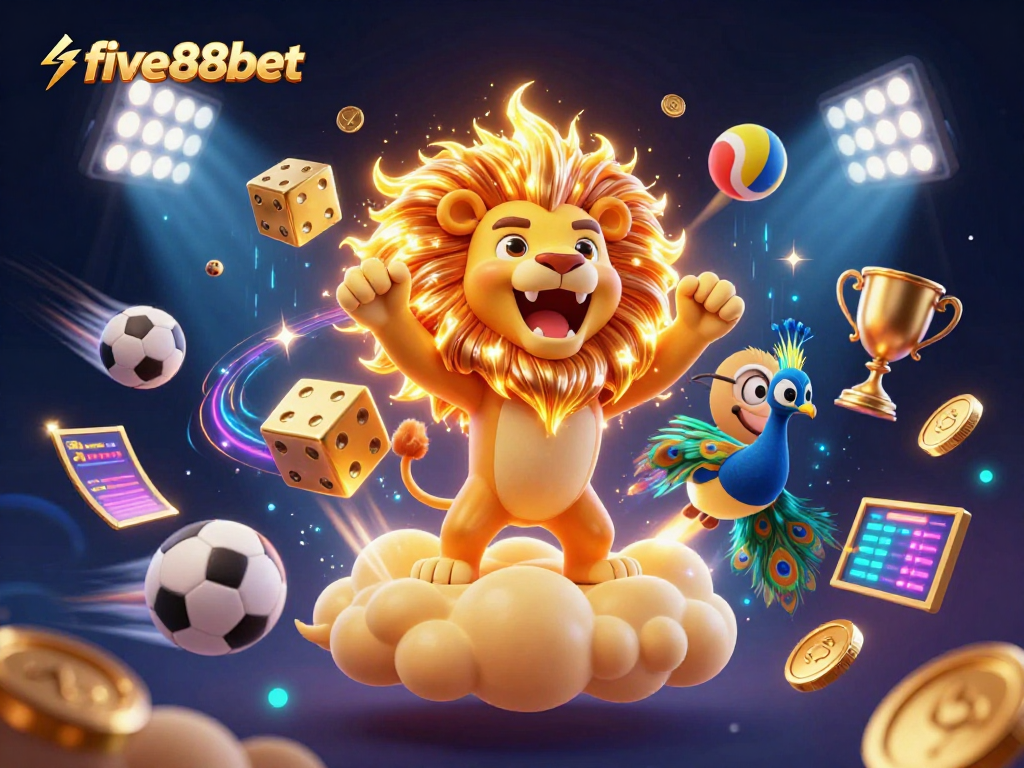 Engage with five88bet and witness the dynamic sports betting scene come alive with vibrant 3D illustrations.