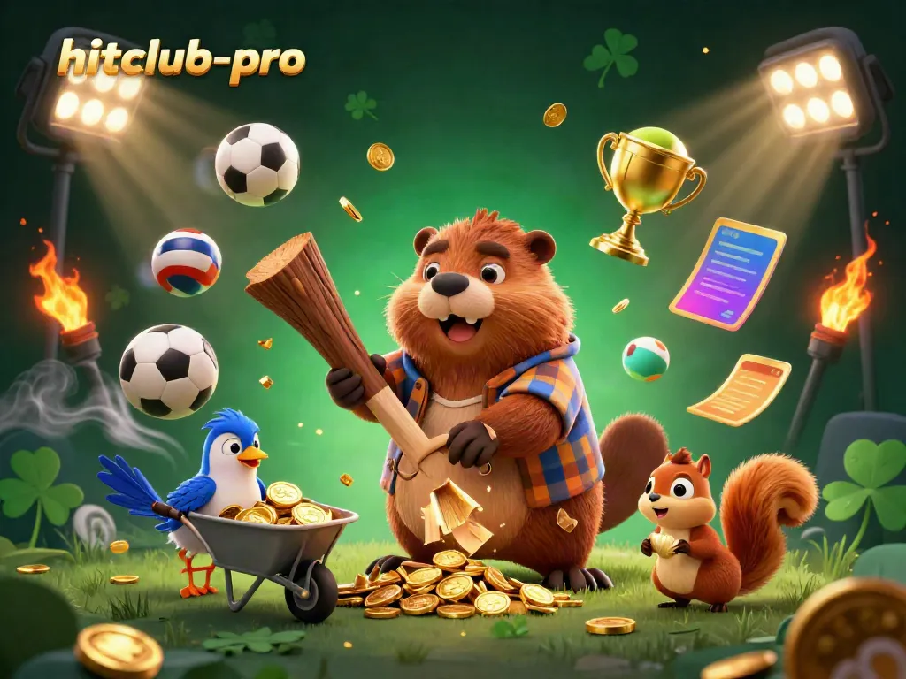 Claim winnings with hitclub-pro in this vibrant casino-themed illustration featuring engaging characters.